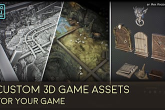create a custom 3d game assets for your game