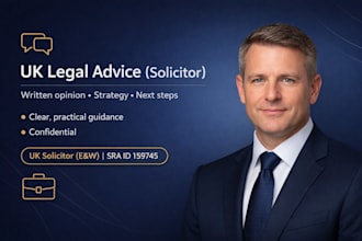 provide professional legal advice on UK law as a solicitor