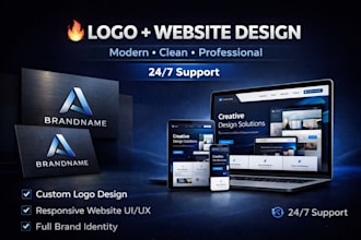 design complete brand identity and website UI
