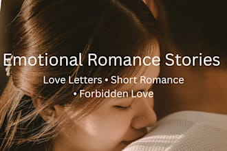write a short romantic story or love letter for any occasion