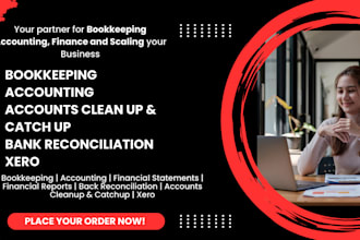 do accounting, bookkeeping, reconciliation and cleanup using xero software