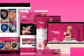 design pastries shopify store ice cream store cake bakery cookies snack website