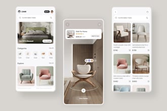 develop ai marketplace buy and sell app ai clothing store app furniture ar app