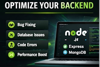 fix nodejs bugs and optimize your backend performance