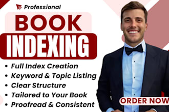 do comprehensive back of your book indexing on ms word