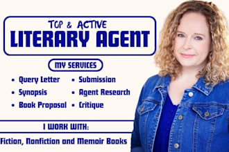 find active literary agents and submit your book professionally