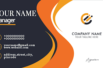 design professional business card and visiting card