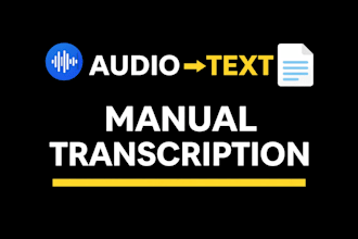 transcribe your audio or video into accurate text manually