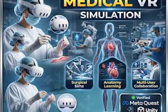 develop professional medical VR simulations for meta quest