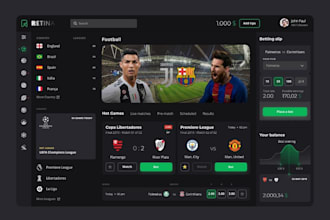 build fantastic website, sports website, blackjack, bet app , sporty bet