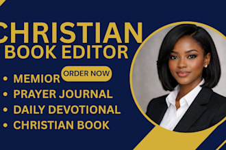 copy edit, format christian book, memoir daily devotional prayer journal for KDP