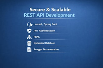 build a secure and scalable rest API with laravel or spring boot