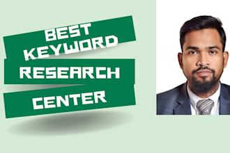 do premium keyword research competitor analysis and SEO content strategy