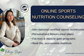 design personalized sports nutrition plans for fitness and performance