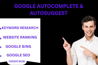 do google autocomplete for keywords research, website ranking and autosuggestion