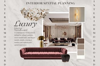 design professional interior design mood boards and concept boards