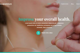 design squarespace anti aging website longevity wellness website acupuncture web