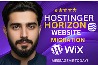 clone hostinger horizon website to wordpress, wix fix horizon website issues