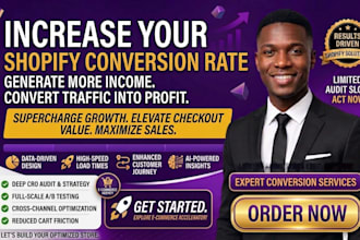 increases shopify conversion rate and audit to boost shopify sales and revenue
