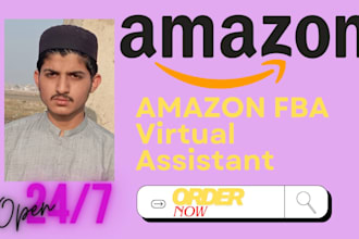 be your amazon virtual assistant or amazon fba virtual assistant, amazon va