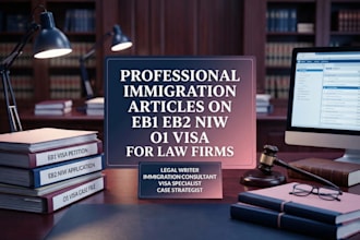 write professional immigration article on eb1, eb2 niw and o1 visa for law firms
