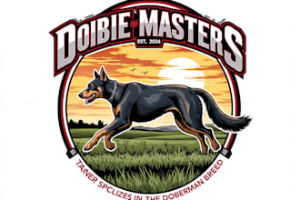 design a professional dog training logo for your pet business