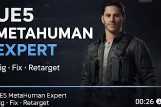 create, fix, and professionally rig metahuman characters for unreal engin