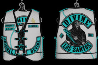 make custom fivem kuttes, mc kuttes, mc bike patch kuttes
