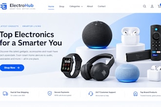 design wix electronic store website gadget store website tech gadget website