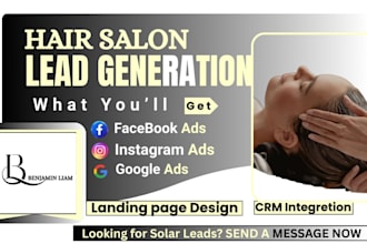generate hair salon leads,hair salon facebook ads,hair salon google ads,video ad