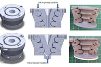 3d product design injection mold design silicone casting 3d cad model wax mold