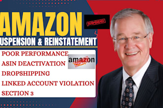 write amazon reinstatement appeal letter and reinstate suspended account poa