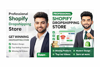 shopify dropshipping store setup with winning products