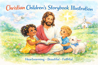 illustrate children book illustration christian children story book illustration