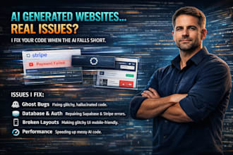 fix or optimize vibe coded, ai coded website issues