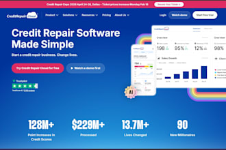 create a professional credit repair, tax website in 24hrs