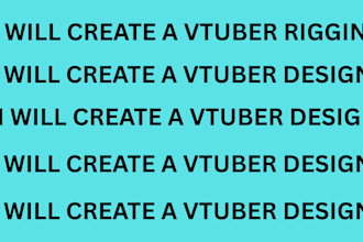 create professional live2d vtuber model for streaming