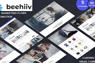 setup beehiiv newsletter beehiiv website beehiiv landing page template behiiv ai