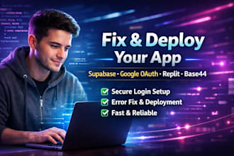 fix setup deploy lovable supabase emergent sh replit base44 google oauth login