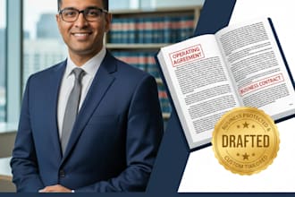 draft professional business contract and llc operating agreement