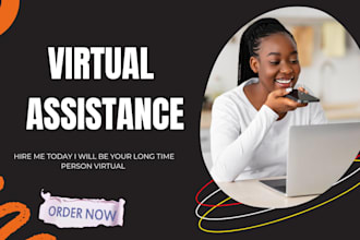 be your long term personal virtual assistant administrative secretary tasks