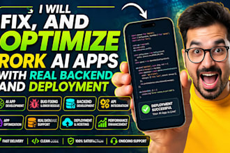 fix, and optimize rork ai apps with real backend and deployment