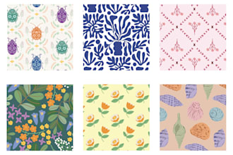 design a seamless surface pattern print