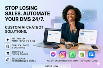 build a facebook messenger ai chatbot for lead qualification, instagram whatsapp