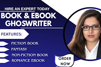 ghostwrite fiction and nonfiction, ebook ghostwriter, memoir ghost writer