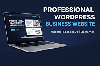 design professional wordpress business site using elementor