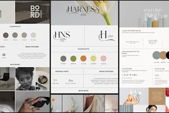 design a premium logo and complete brand guidelines