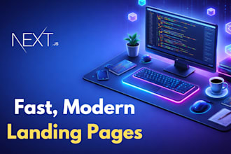 create a high converting react nextjs landing page with tailwind
