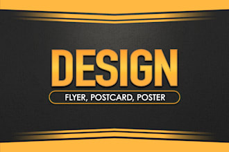 create beautiful flyers, postcard and posters