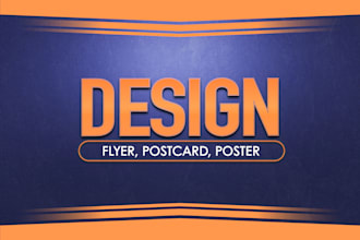 create beautiful flyers, postcard and posters